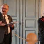 33. Le prévôt Jean-Jacques Martin, lors de la remise des résultats pour le concours du reliquaire (Photo : SJ-Bild)